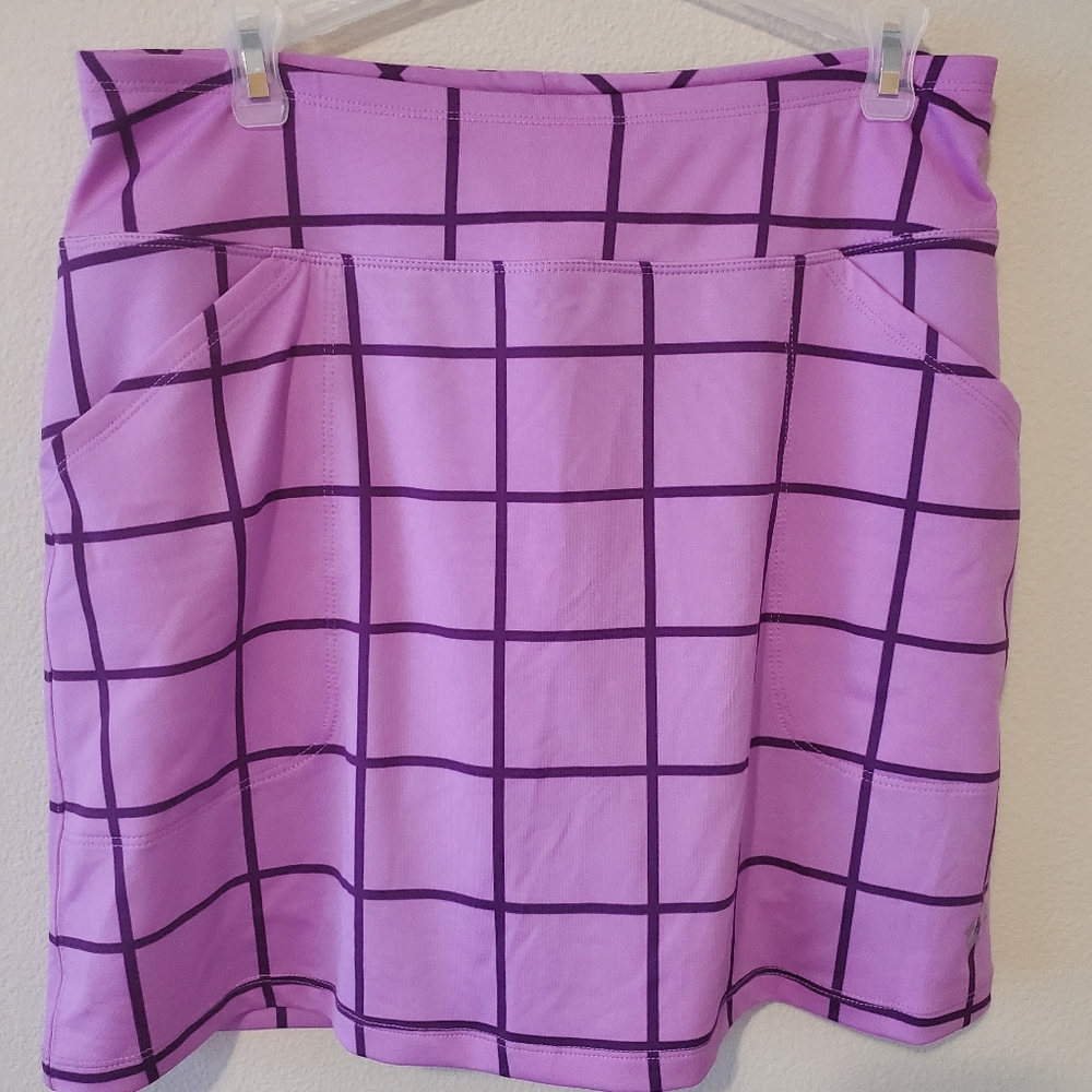 Jofit Lavender Purple Grid Athletic Skirt